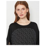 Чорна повсякденний сукня Romeo Life з абстрактним візерунком 8051